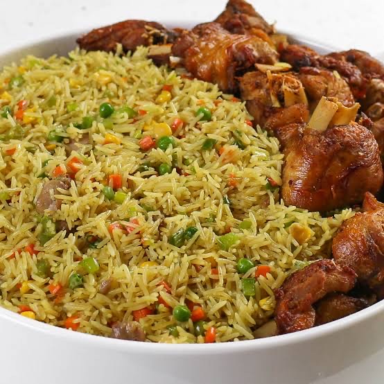 Fried Rice W/ Plantain & Chicken