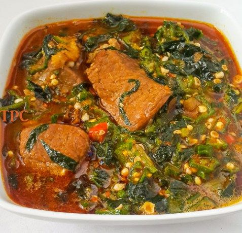 Okro Soup and Swallow