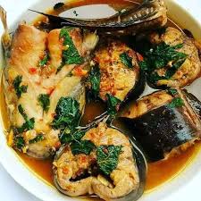 Catfish pepper soup and yam