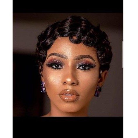 6 inches Sdd Curl Remy Human hair Wig Hair Extension