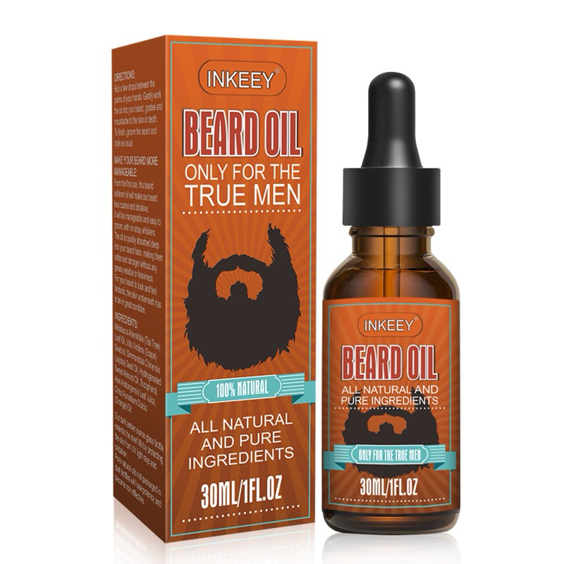 Beard Oil and balm 2 in 1 Beard Fast Growth Serum Nourishing Oils Promote Mustache 30ml