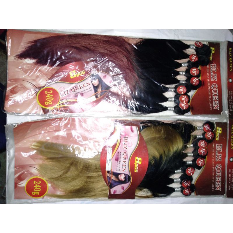 Bliz queen 18" inches Weavon hair high temperature fiber hair Extensions 240g