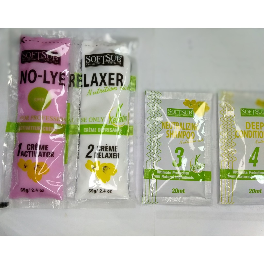 Hair Straightening  Cream/Relaxer with Shampoo and conditioner SUPER STRENGTH