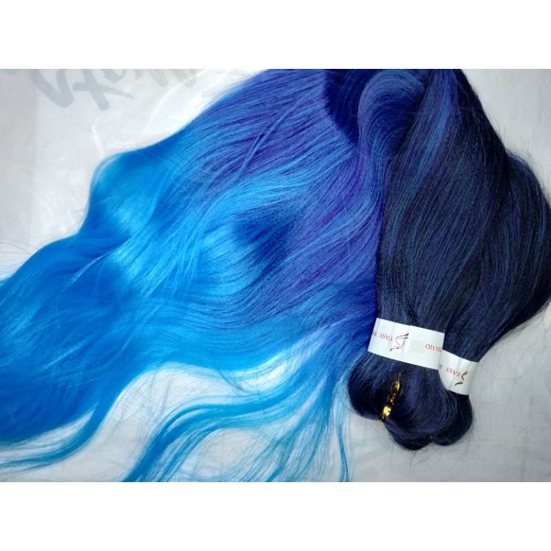 Ombré 82 inches Prestretched Kanekalon Hair Extension Attachment Wig