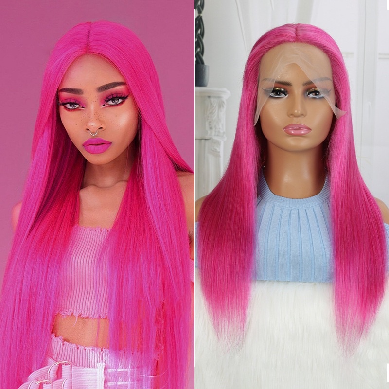 ON HAND 13x6 Lace Front Wig Synthetic Blend Lace Frontal Wig Ponytail Wigs For Black Women Fashion