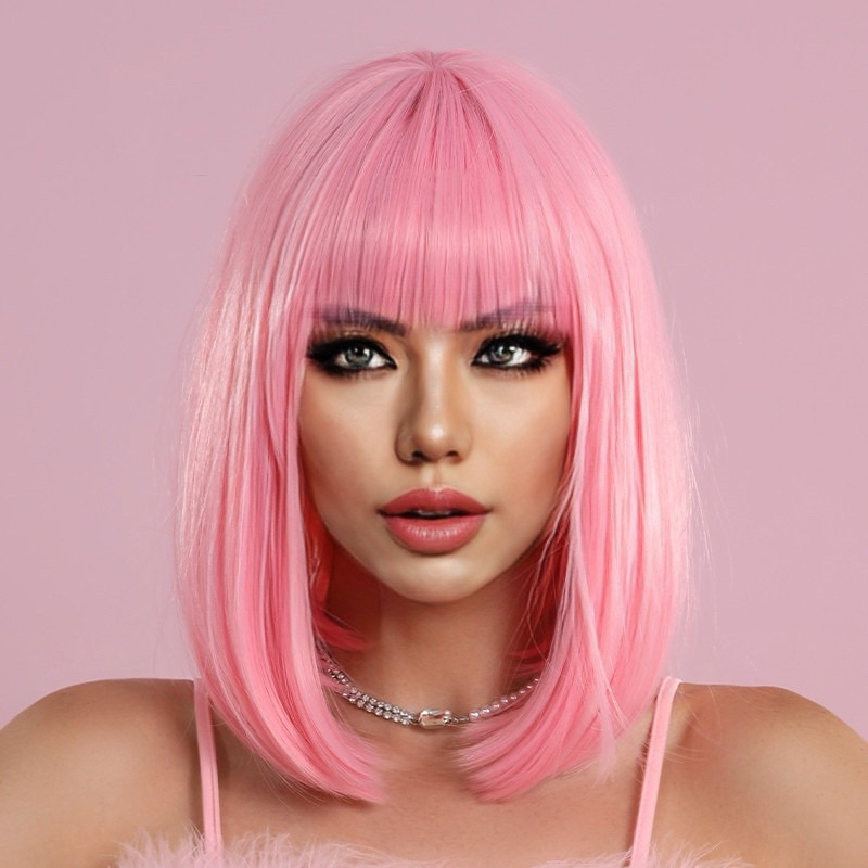 On Hand Budget Friendly Synthetic Blends Hair Wigs Cosplay