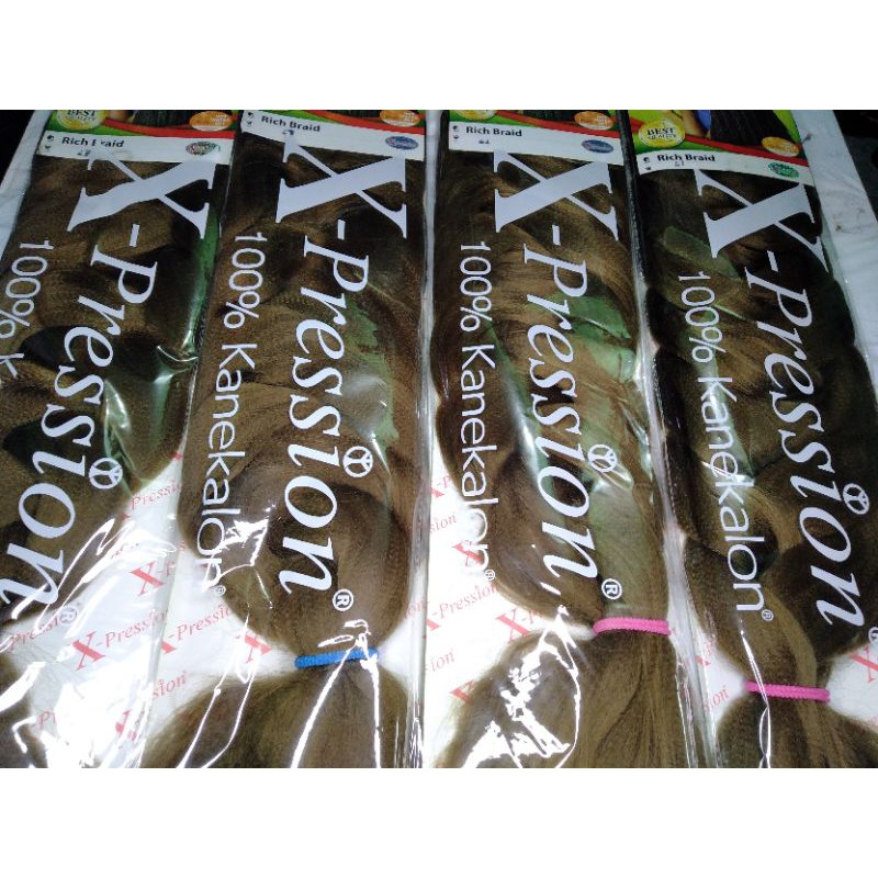 Original Xpression Rich Braid Attachment Hair Extension #Dark Gold/27