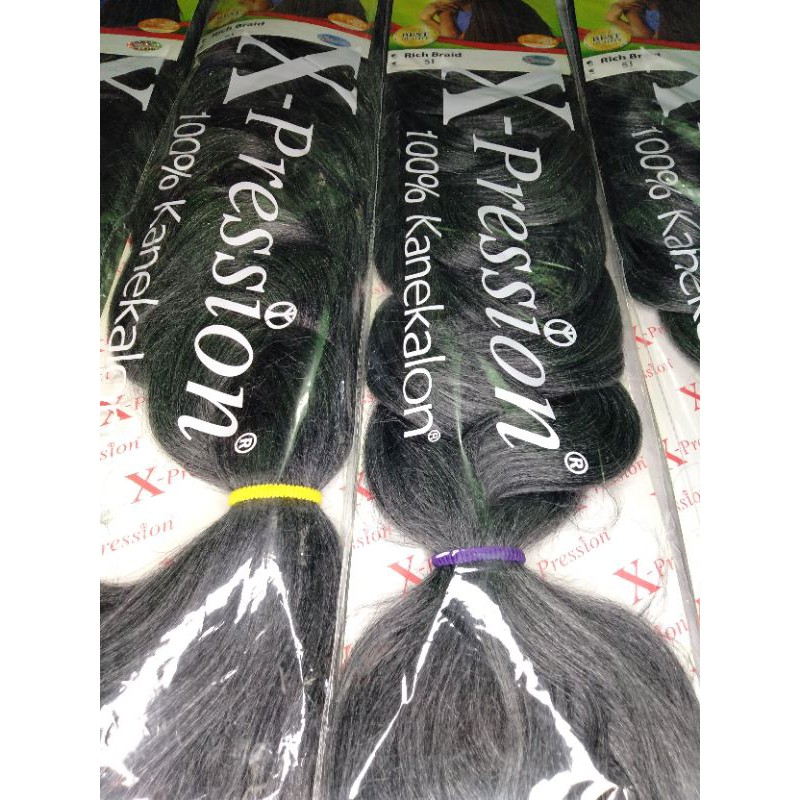 Original Xpression Rich Braid Attachment Hair Extension #Gray/51