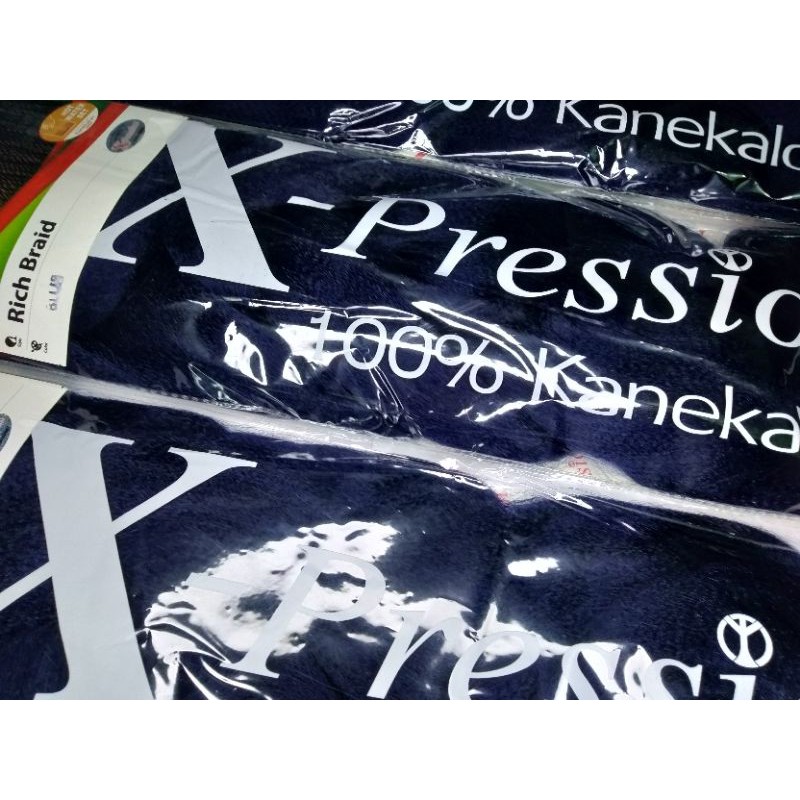Original Xpression Rich Braid Attachment Hair Extension #DEEP BLUE