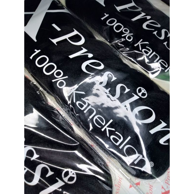 Xpression Ultra Braid Attachment Hair Extension BLACK